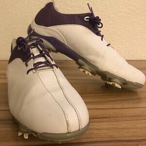 Women's FootJoy DNA Golf Shoes (White-Purple) Size US 8.5 Medum 94822